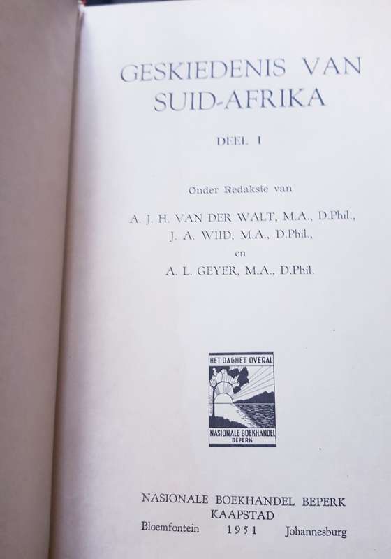 Geskiedenis van Suid-Afrika Deel I en II (1951)