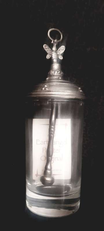 PEWTER HONEY JAR