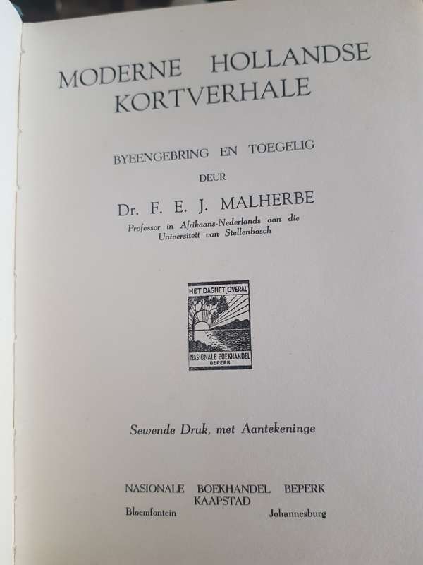 Afrikaans Moderne Hollandse Kortverhale Afrikaans