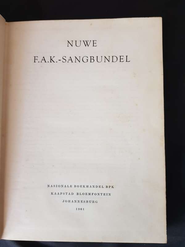 Nuwe FAK Sangbundel