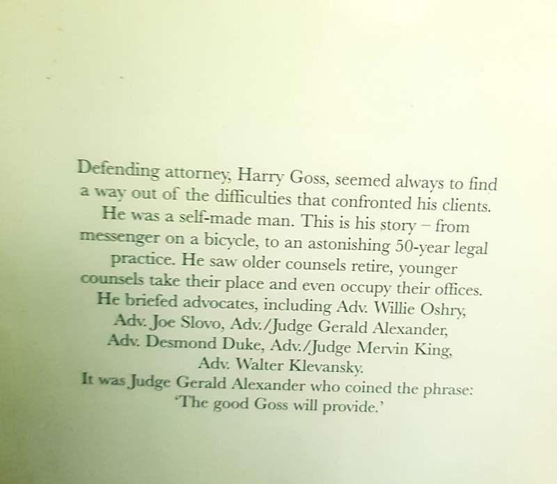 DEFENDER  HARRY GOSS