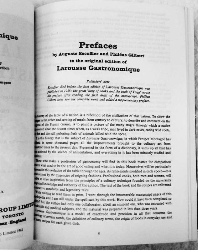 Larousse Gastronomique The Encyclopaedia of Food
