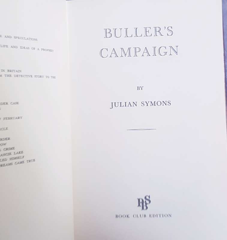 Bullers Campaign Julian Symons