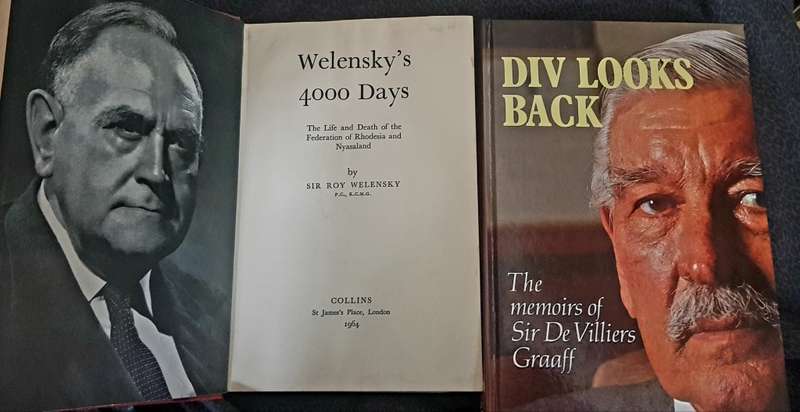 Walenskys 4000 Days AND Div Looks Back ( memoirs of Sir De Villiers Graaff