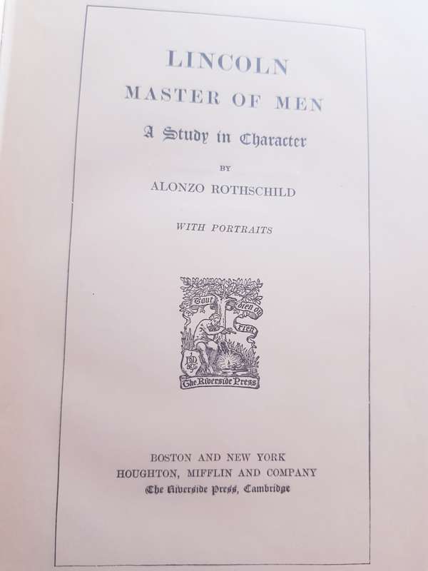 Lincoln Master of Men A Study in Character