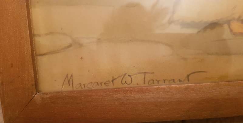 Litho Print Margaret W Tarrant Signed Rare Original Vintage Litho Print