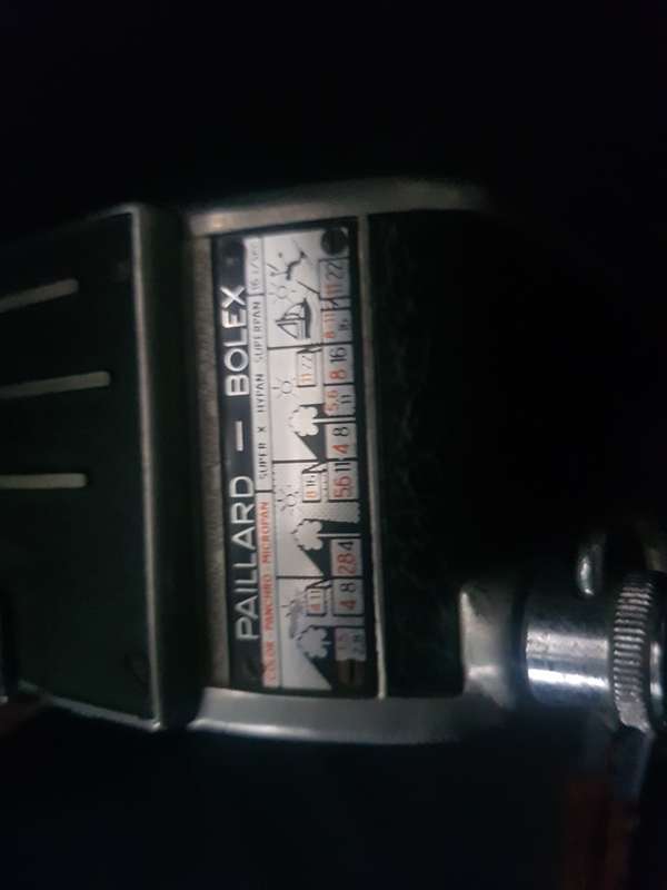 Paillard Bolex B8 Variable Speed 8mm Movie Camera With f2.5 12.5mm Kern Lens