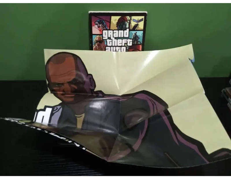 Grand Theft Auto Poster Map PC CD