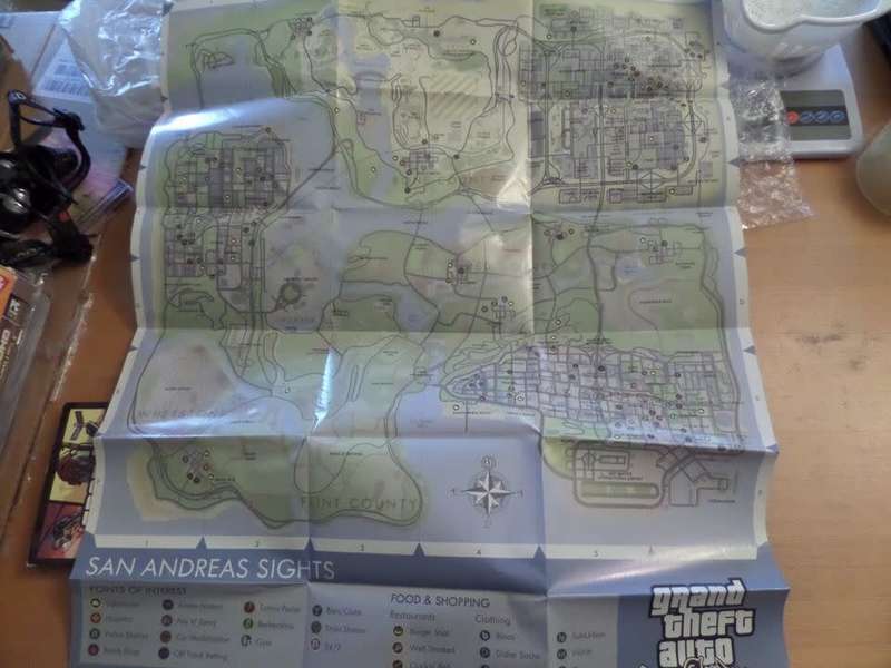 Grand Theft Auto Poster Map PC CD