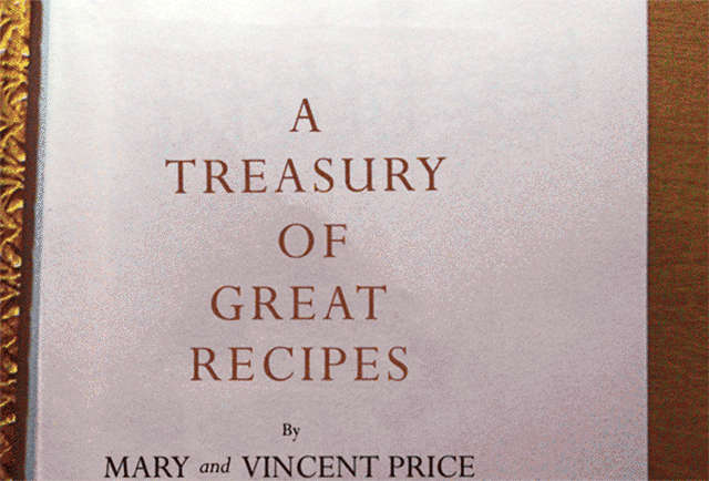 A TREASURY OF GREAT RECIPES VINCENT PRICE