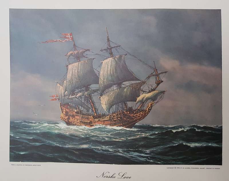 Lithograph Adolf Bock