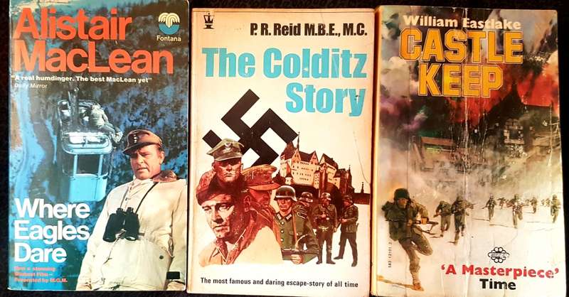 Castle Keep William Eastlake  Where Eagles Dare Alister Maclean AND Coldidz Story P R Reid MBE MC