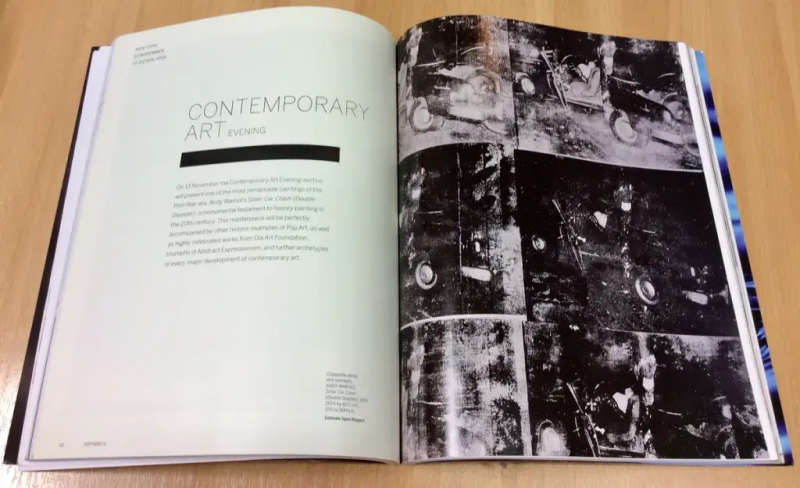 Andy Warhol Sothebys Magazine November 2013, Featuring Andy Warhol