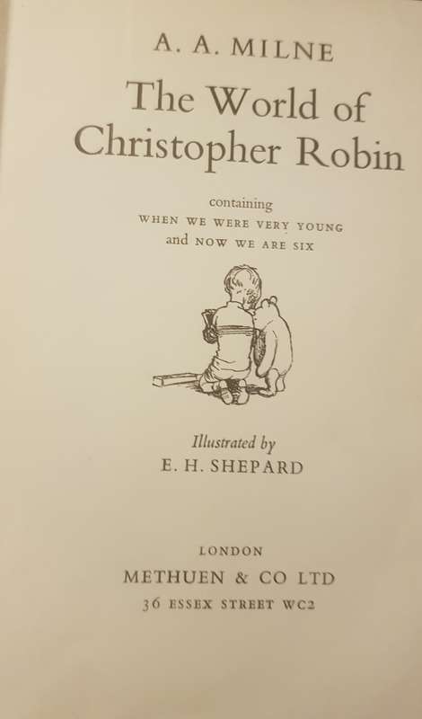A A Milne The World of Christopher Robin Winnie the Pooh