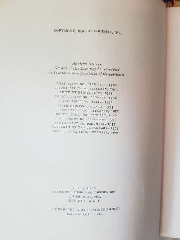GOURMET COOKBOOK