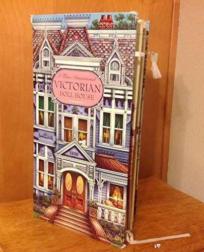 Doll House Pop Up Victorian 3 Dimensional Doll House