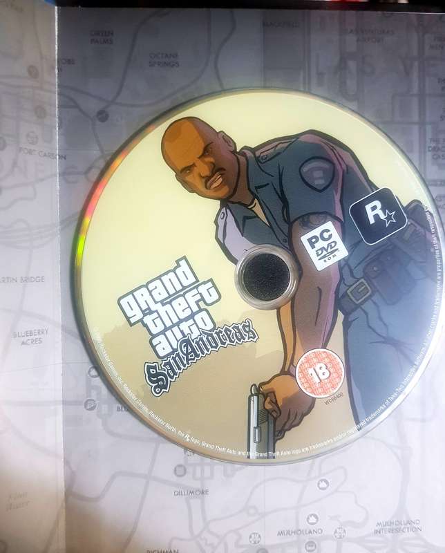 Grand Theft Auto Poster Map PC CD