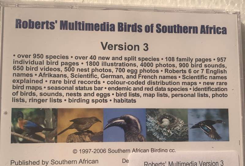 Roberts Birds Multimedia Birds of SA Birds