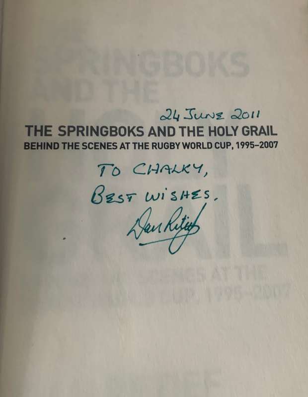 Signed Springboks Holy Grail Rugby