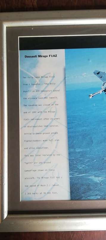 SADF Dassault Mirage F1 AZ SADF PRINT SADF