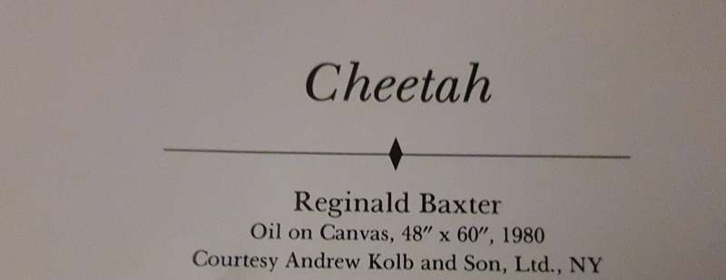 Cheetah Lithograph Reginald Baxter Lithograph