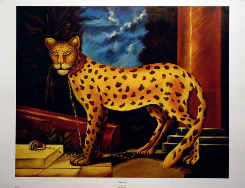 Cheetah Lithograph Reginald Baxter Lithograph
