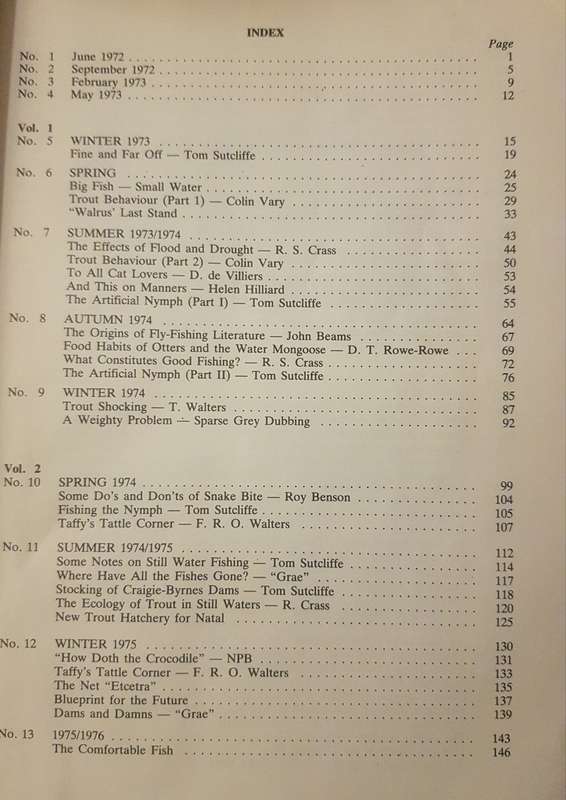 THE CREEK Fly fishing Natal Fly Fishers Club 1972 -1983 Collection of publications  fishing trout Fl