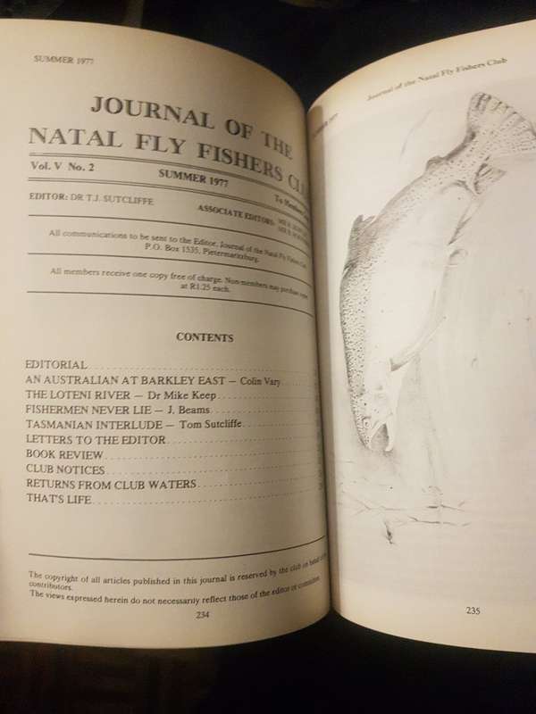 THE CREEK Fly fishing Natal Fly Fishers Club 1972 -1983 Collection of publications  fishing trout Fl