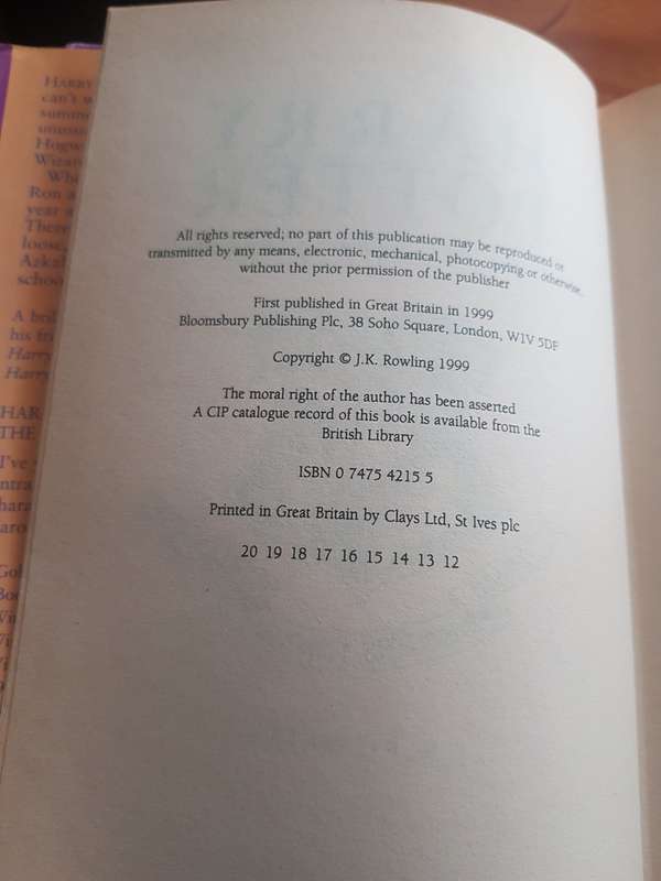 Harry Potter And The Prisoner of Azkaban Harry Potter Hardback