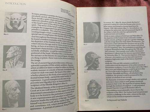 Image of Man the human head in modern sculpture.