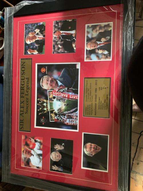 Alex Ferguson memorabilia frame