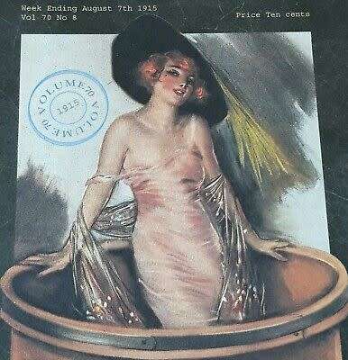Lou Mayer A Peck of Trouble Art Print 1915 Magazine Cover Matted Poster Lithograph