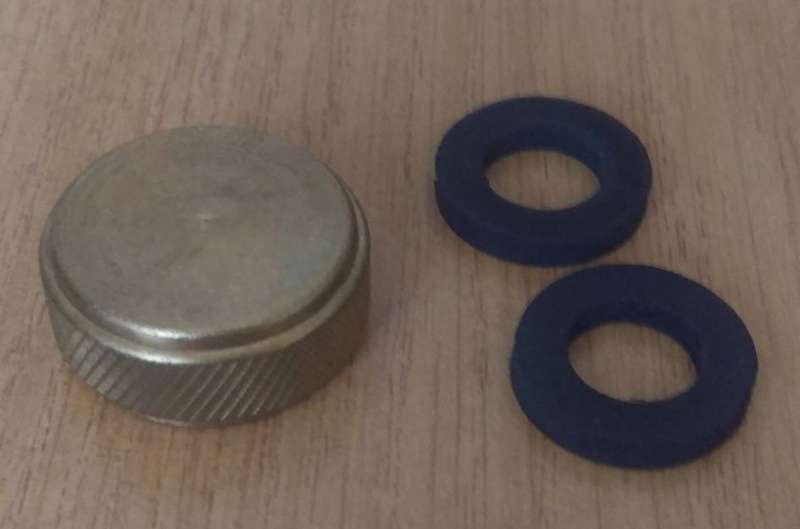 Two Viton Seals for Coleman large 1-piece fuel cap