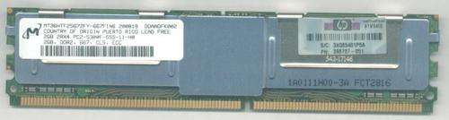 2 x HP DDR2 RAM (Memory) 667 CL5 ECC FBDIMM PC2-5300F-555-11-H0 2GB