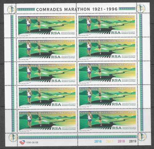 South Africa 1997 Comrades Marathon full sheet