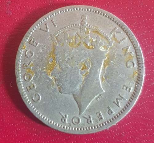RARE 1947 SOUTHERN RHODESIA 1 SHILLING - WWII GEORGE VI ERA - only 8 000 000 minted @ R1 NO RESERVE