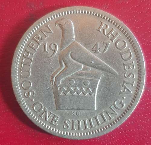 RARE 1947 SOUTHERN RHODESIA 1 SHILLING - WWII GEORGE VI ERA - only 8 000 000 minted @ R1 NO RESERVE