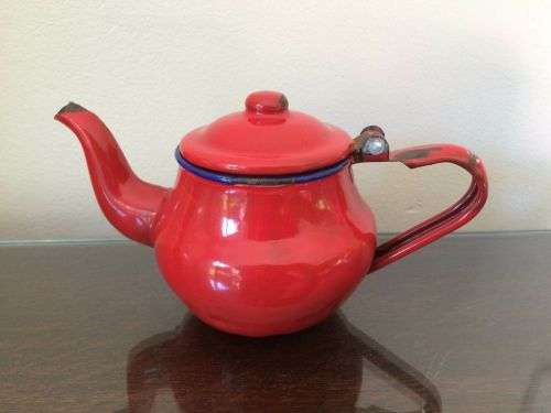 Small Red Teapot