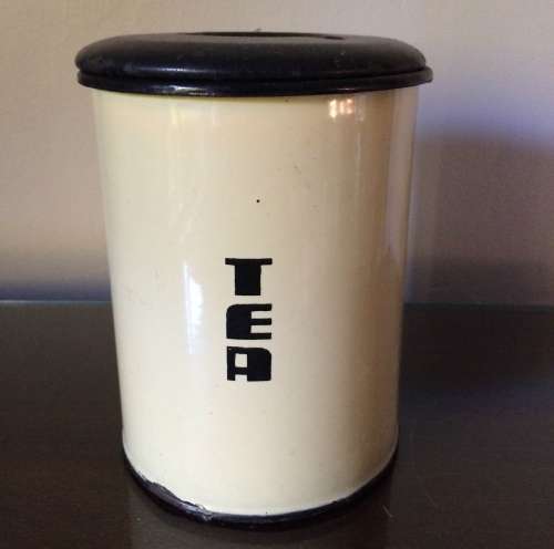 Enamel Tea Caddy