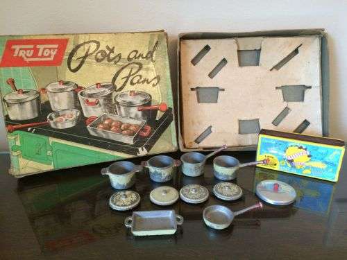 Vintage Tru Toy Pots & Pans Set