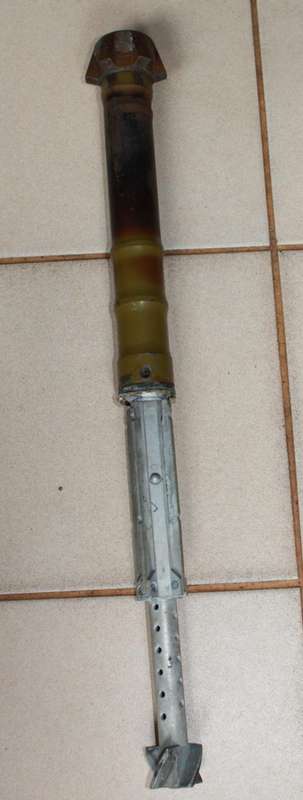 RPG 7 shrapnel, belonged to the late Sgt Bruce Bartlett, Rhodesian SAS and Selous Scouts.
