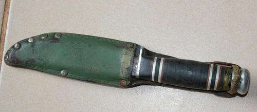 Bowie type knife. Kit belonged to the late Sgt Bruce Bartlett, Rhodesian SAS and Selous Scouts.