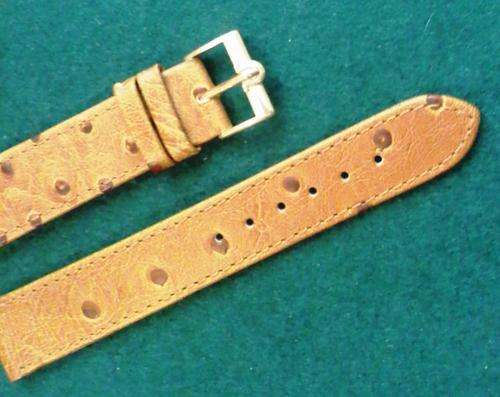 OMEGA replacement leather bracelet with logo on buckle. New old stock