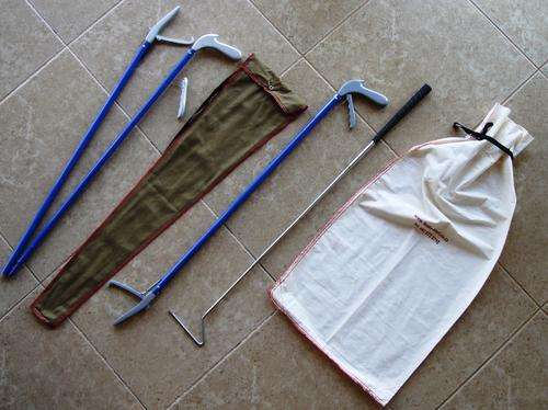SNAKE STICK COMBO.72" Snake tong with carry bag + 40" Snake tong + Snake Bag + FREE 40" Snake Hook