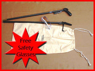 REPTILE HANDLING KIT. 72" Foldable Snake tong, PLUS  Snake Bag. NEW