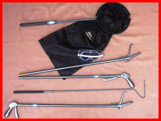 SNAKE GRAB.72" Snake tong + 40" Snake tong + 800x400 Snake Bag + 40" Snake Hook