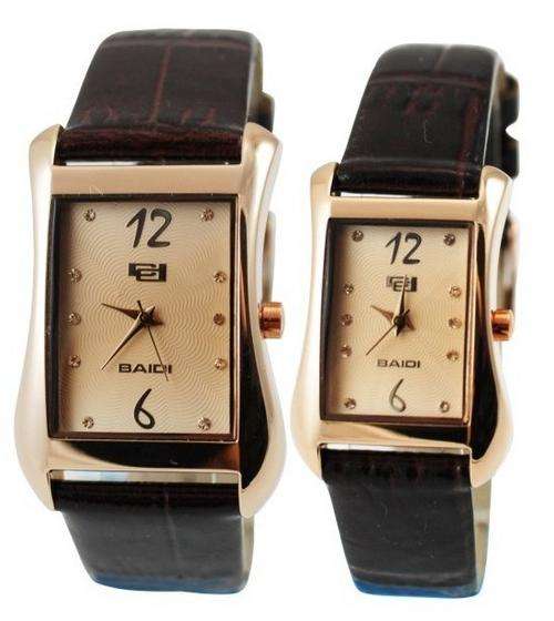 Original New BAIDI brand name Luxury His and Hers watch SET at less than 50% disc. for Christmas