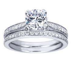 Exquisite1.11ct Diamond Solitaire Engagement Ring and Wedding Band Set. Size O