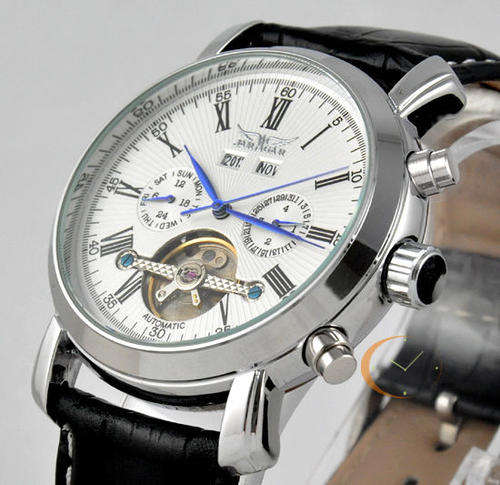 *Last One* Luxury Mens Tourbillon Watch Automatic Mechanical Calendar, Date, Week, Year