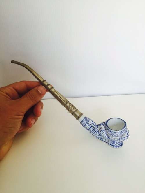 Beautiful Porcelain Smoking Pipe